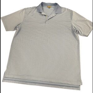 Peter Millar Men's Polo Shirt - Blue Striped